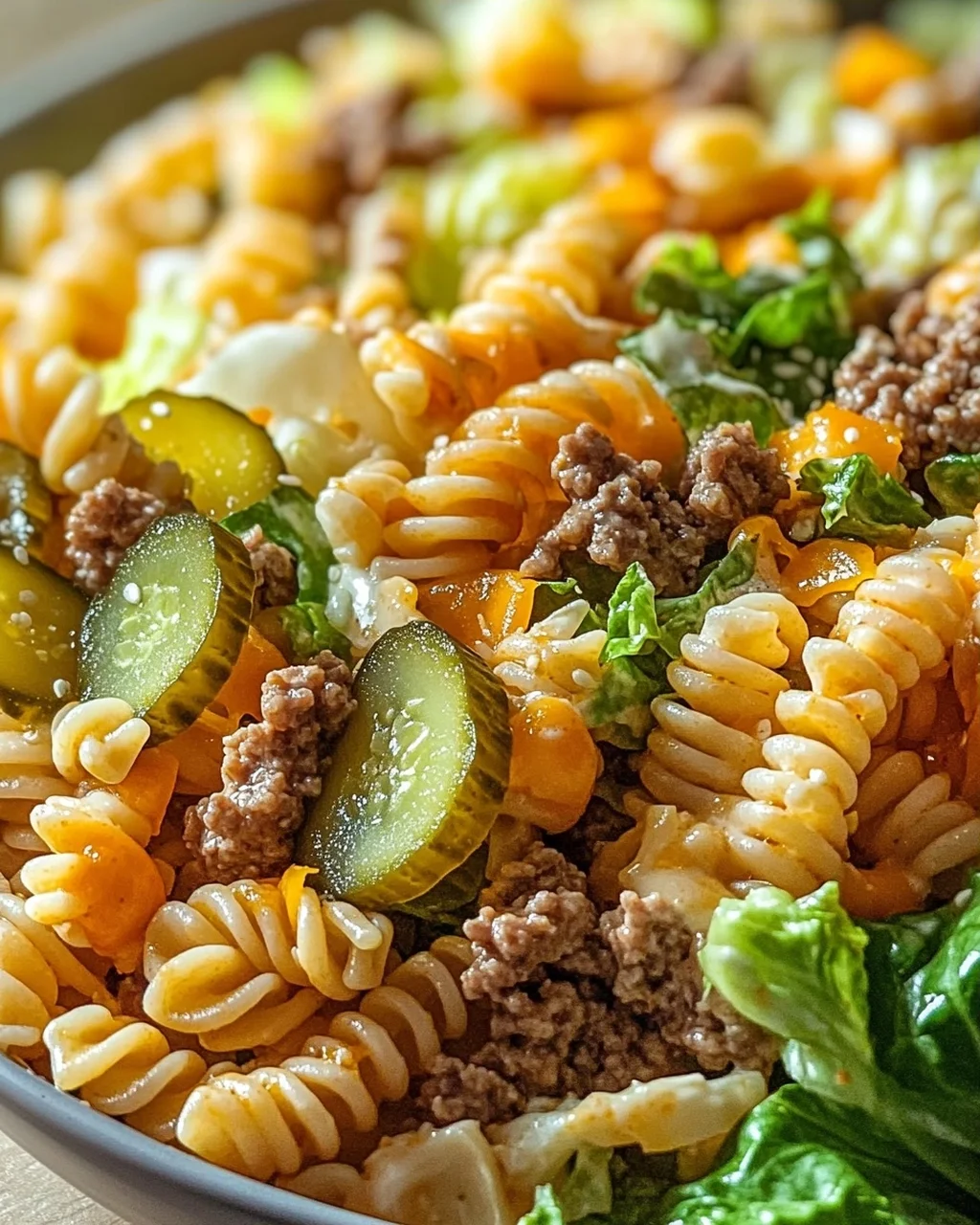 Big Mac Nudelsalat: Der Kult-Burger als frischer Salat!