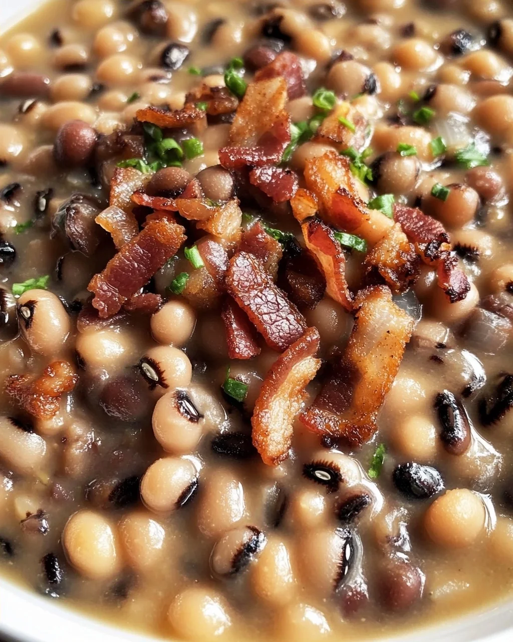 Black Eyed Peas mit Rindfleisch-Bacon – Soul Food