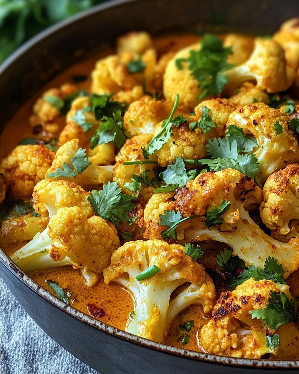 Blumenkohl Curry aus dem Backofen