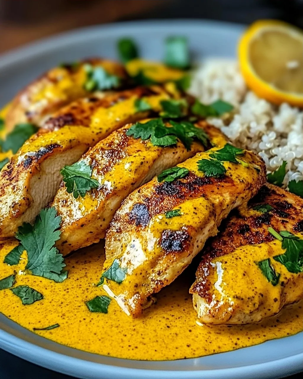 Churu-Hühnchen Amarillo mit cremiger Sauce