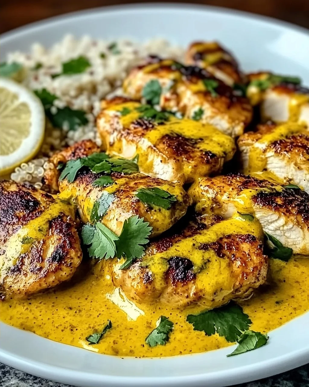 Churu-Hühnchen Amarillo mit cremiger Sauce