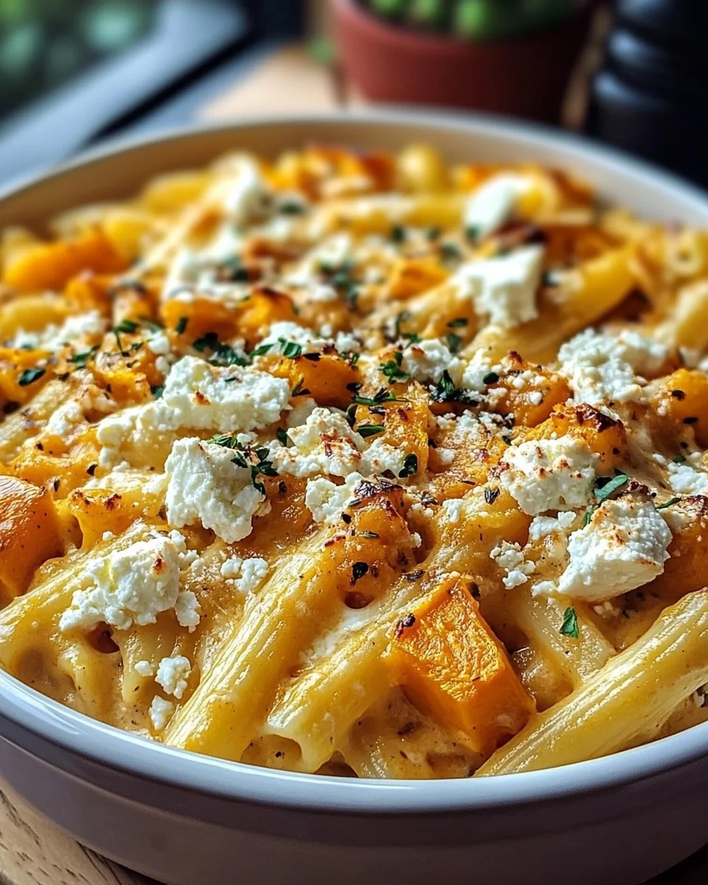 Cremige Gebackene Feta-Kürbis Pasta: Dein schnelles Feierabendglück
