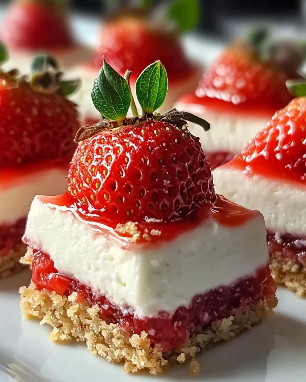 Erdbeer-Cheesecake-Häppchen