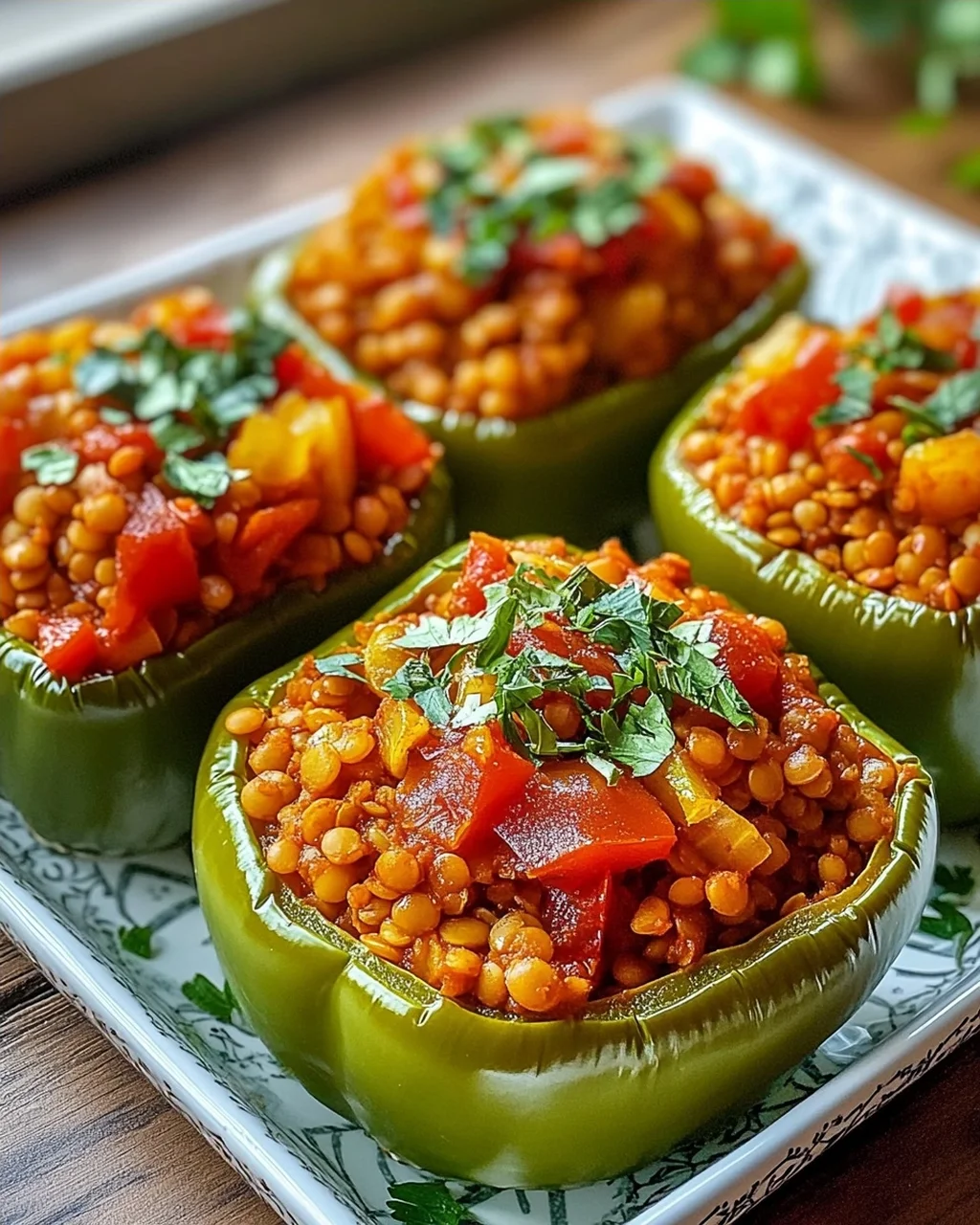 Gefüllte Spitzpaprika mit roten Linsen – Leckeres Rezept!