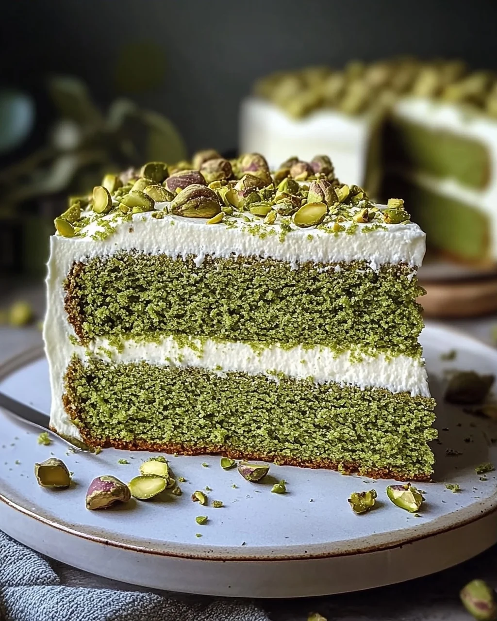 Glutenfreier Matcha-Pistazienkuchen für jeden Anlass