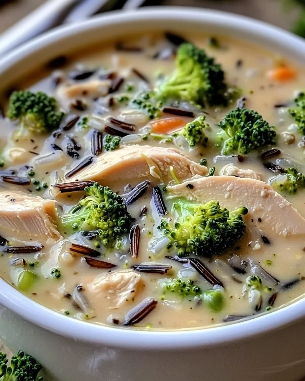 Hähnchen Brokkoli Wildreis Suppe