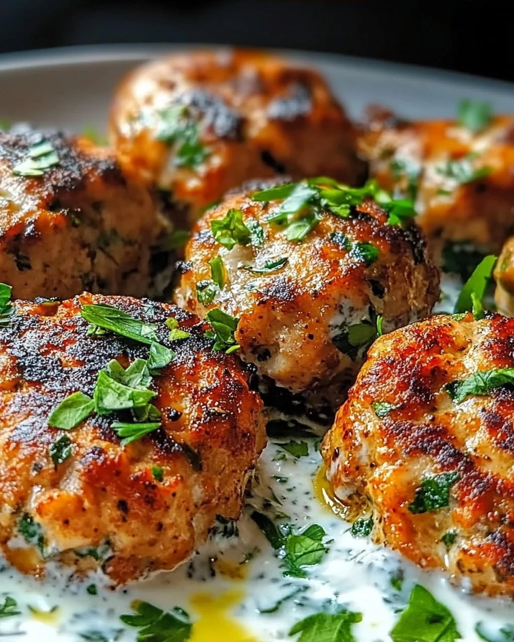 Hähnchen-Kofta mit Knoblauch-Joghurt-Sauce genießen