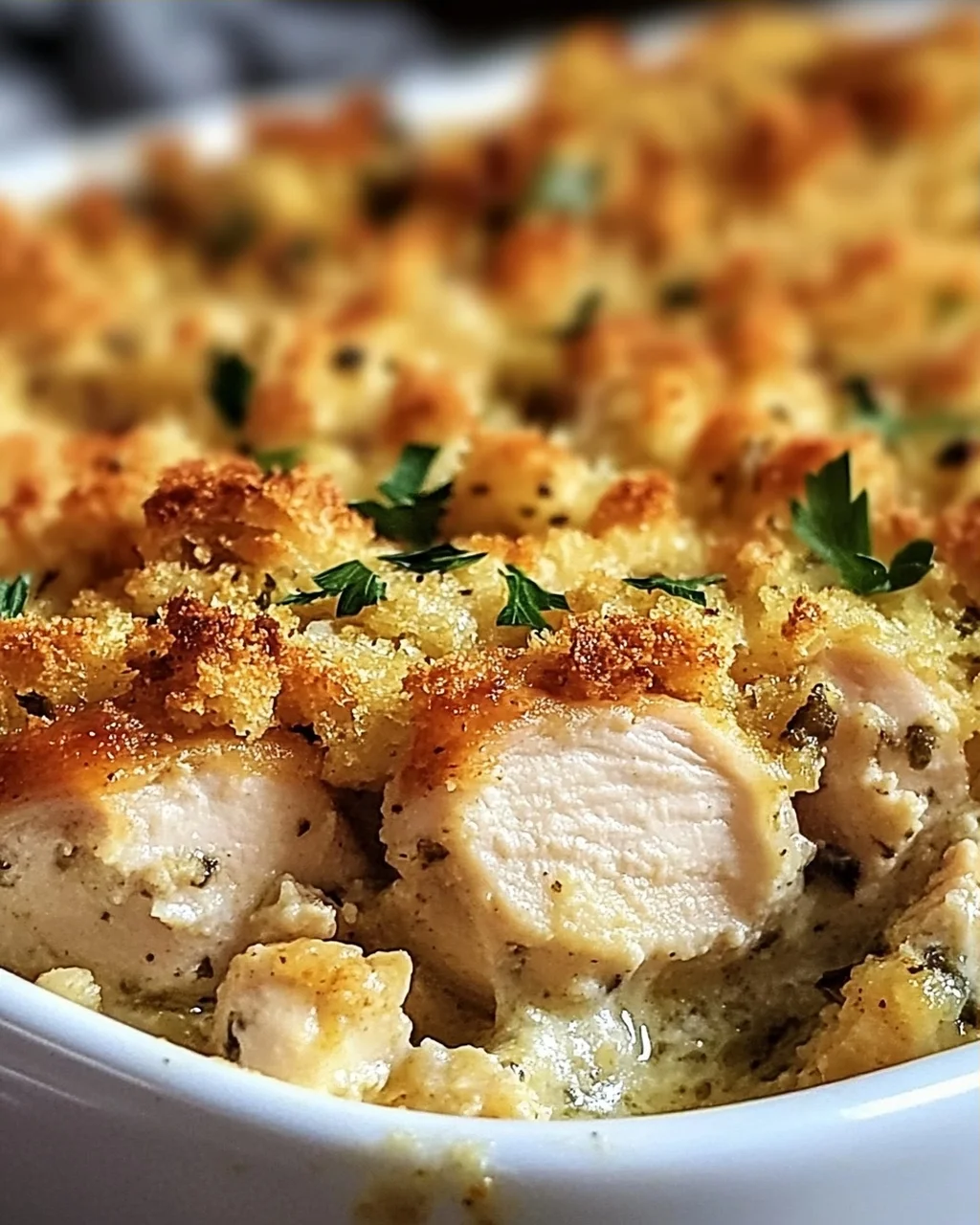 Hähnchen und Füllung Auflauf schnell gemacht