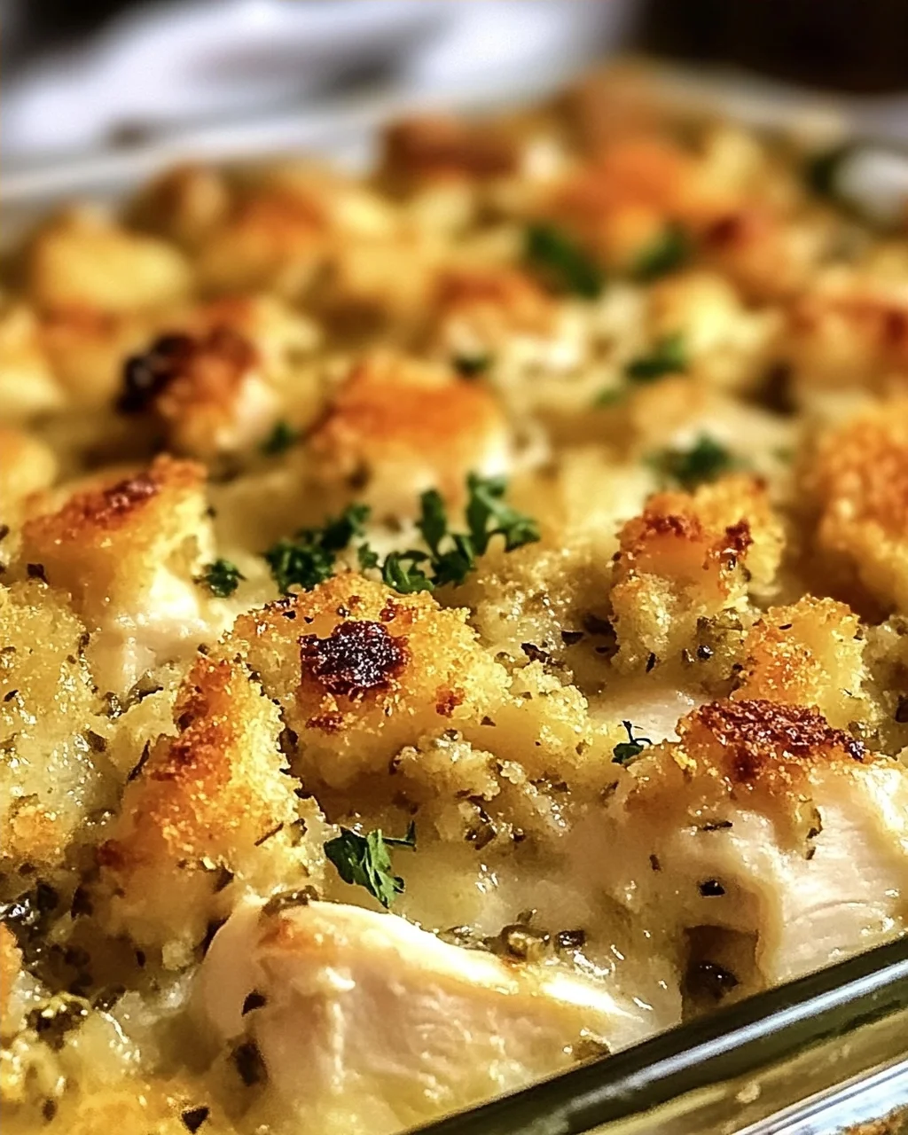 Hähnchen und Füllung Auflauf schnell gemacht