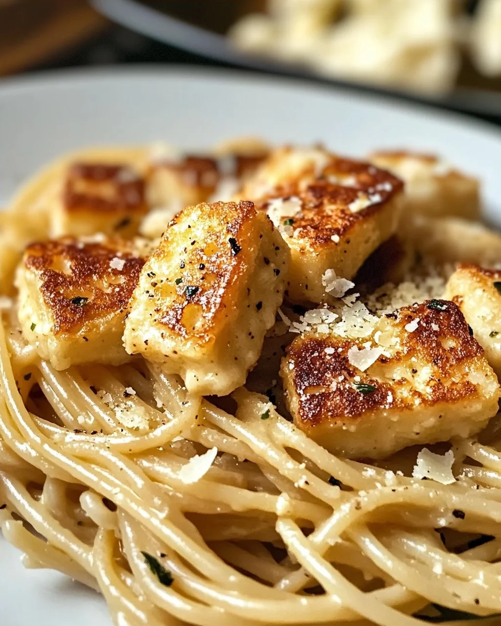 Halloumi Carbonara: Cremig und vegetarisch genießen