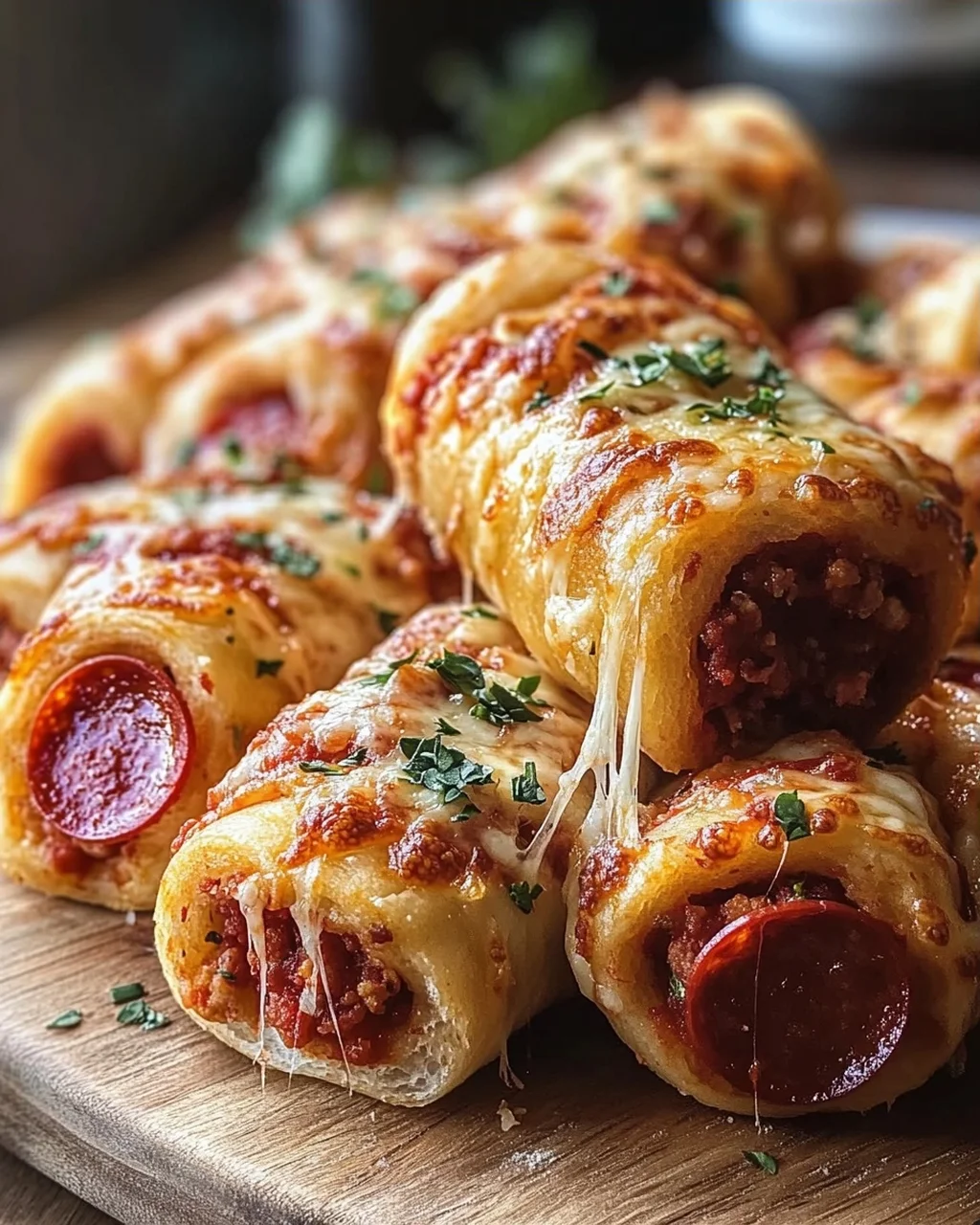 High Protein Rinder-Pepperoni-Pizza-Röllchen: Käsig, Knusprig