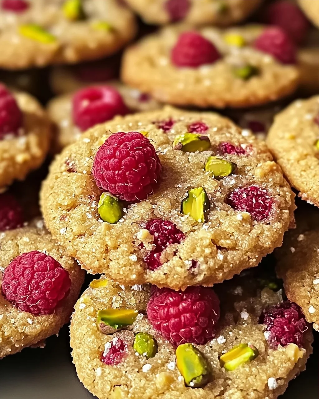 Himbeere Pistazien Buttergebäck Kekse für jeden Anlass