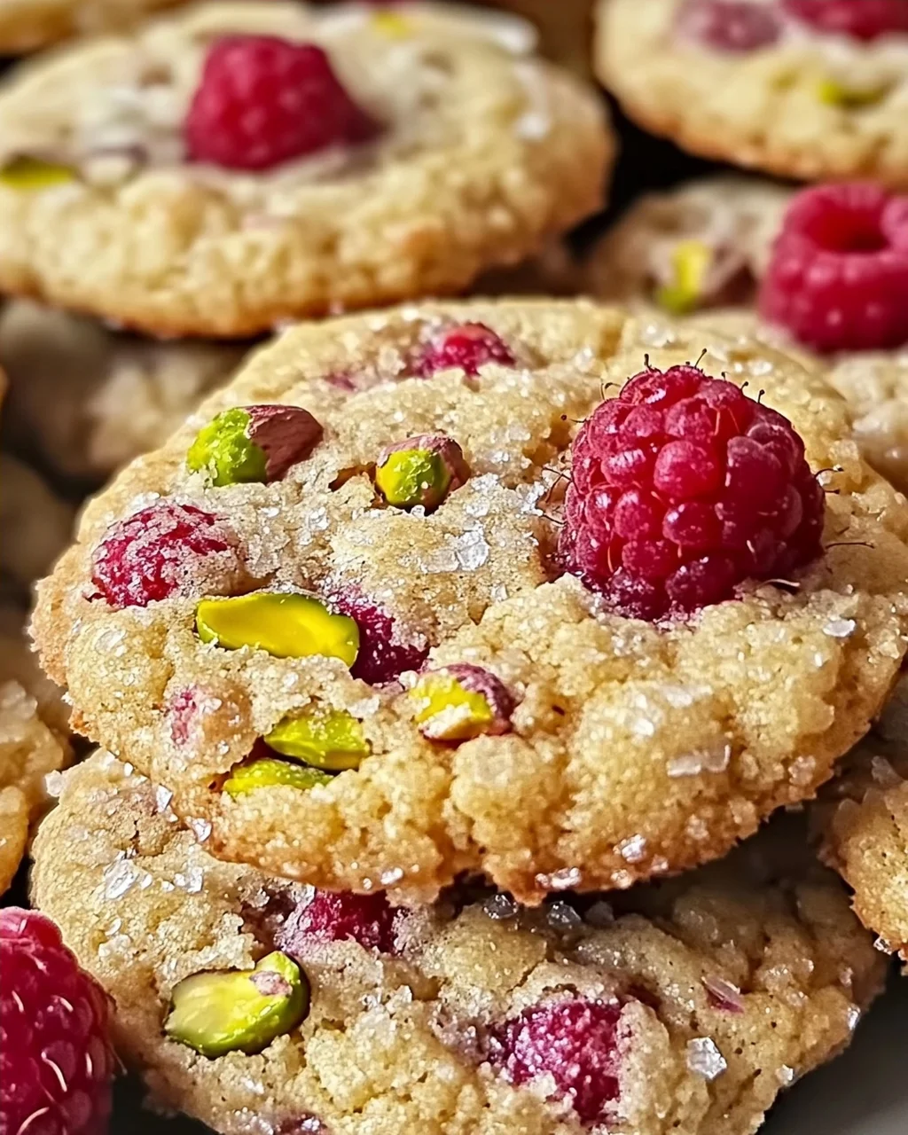 Himbeere Pistazien Buttergebäck Kekse für jeden Anlass