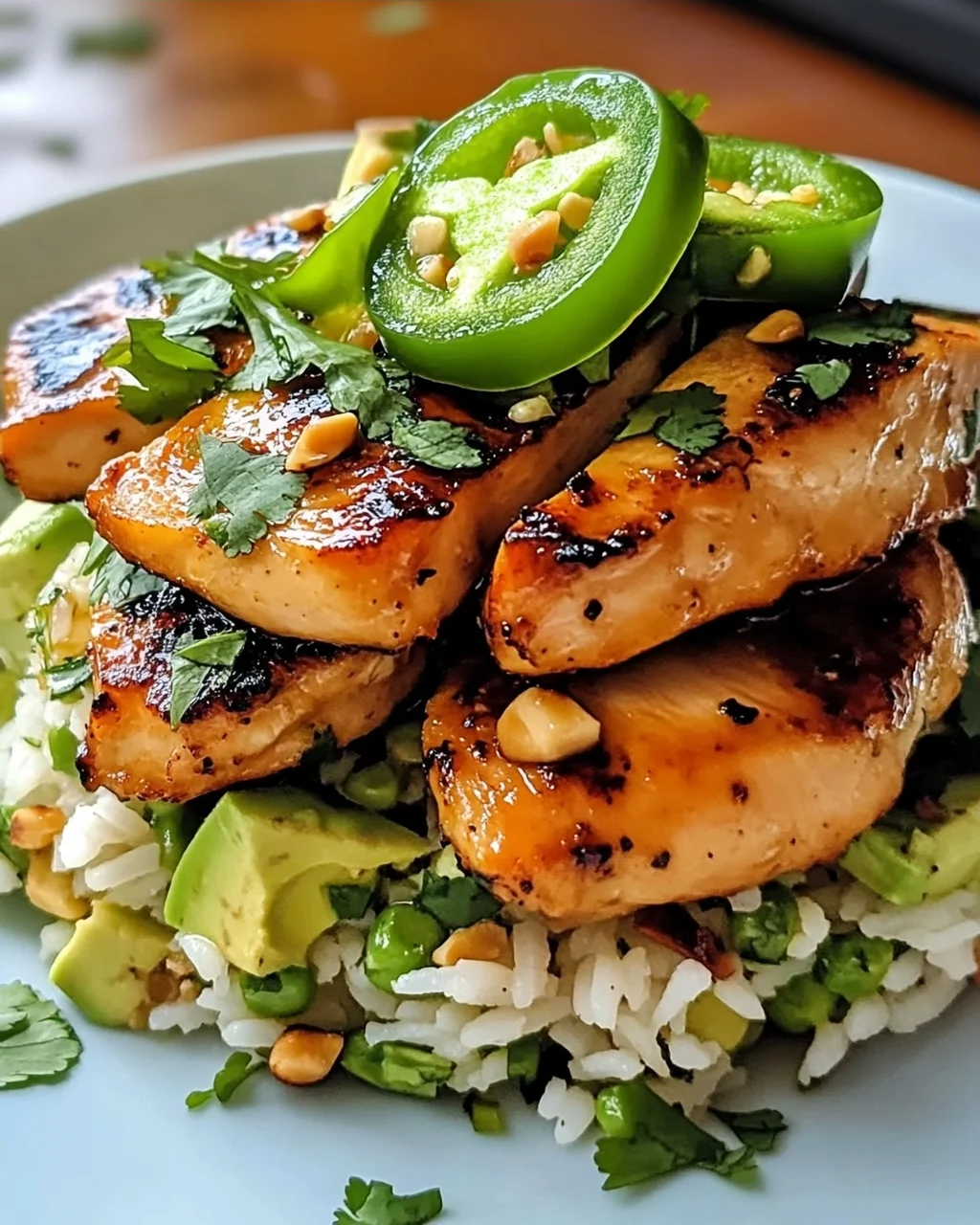 Honig-Limetten-Hähnchen und Avocado-Reis für jeden Tag