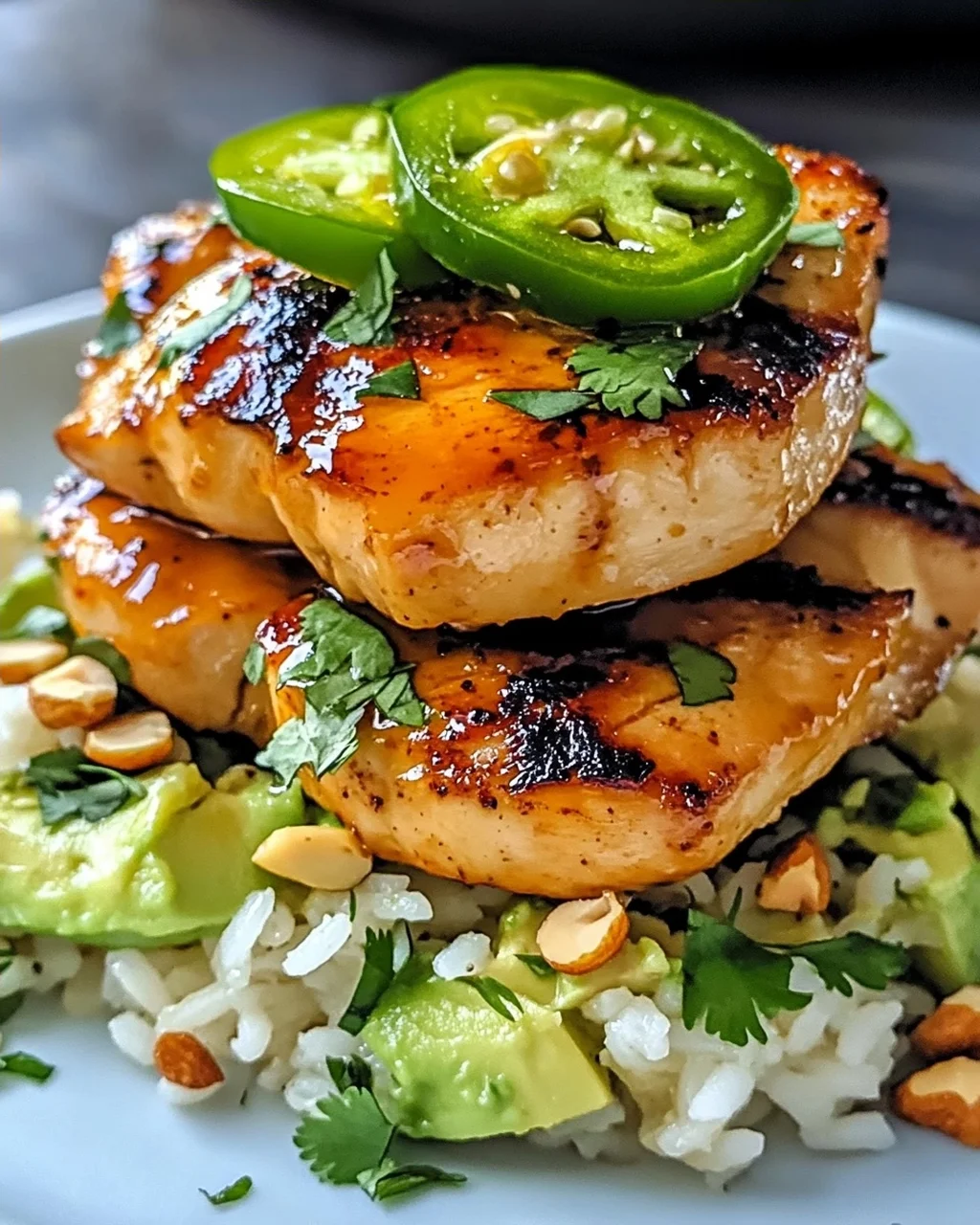 Honig-Limetten-Hähnchen und Avocado-Reis für jeden Tag