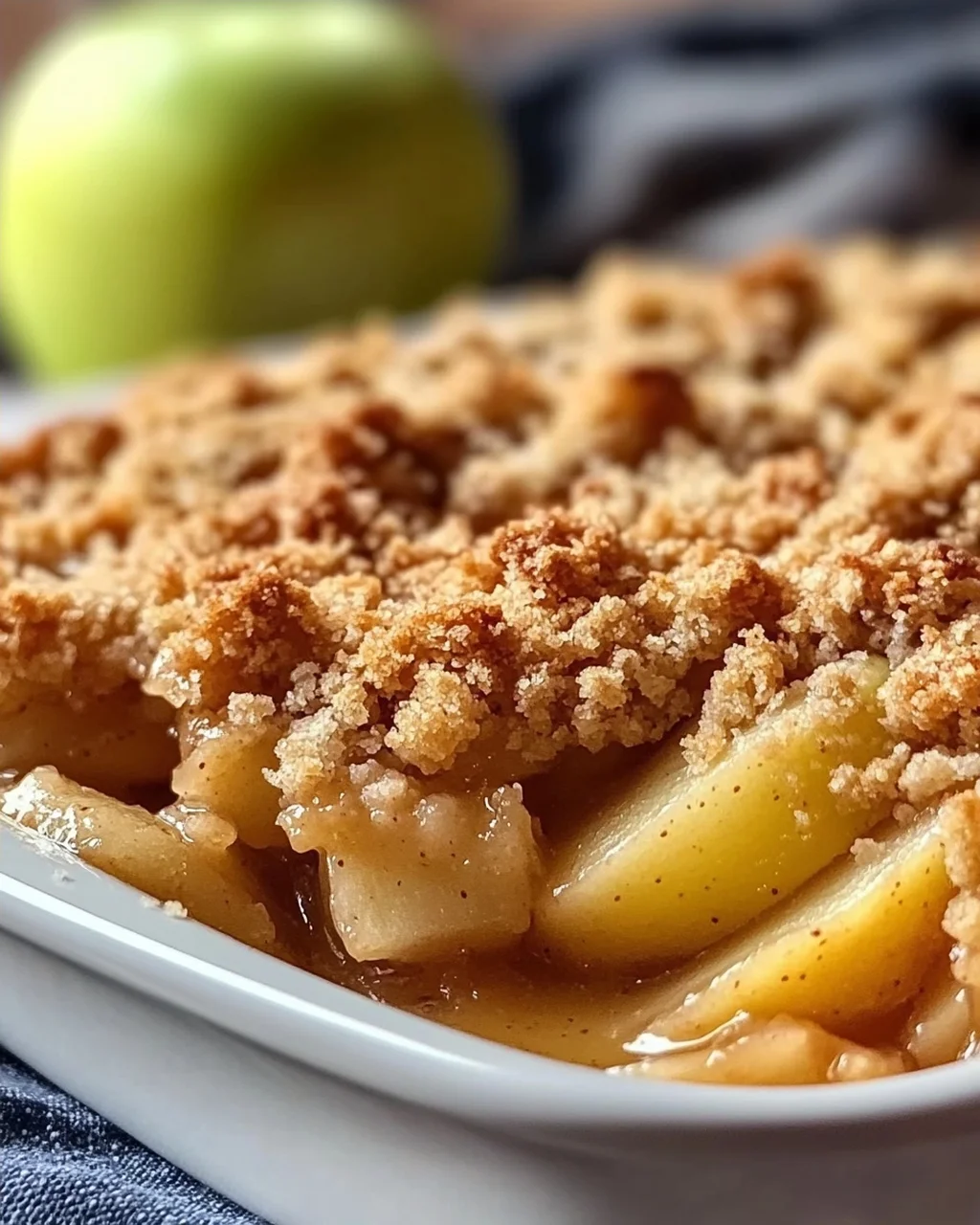 Klassischer Apfel Crumble