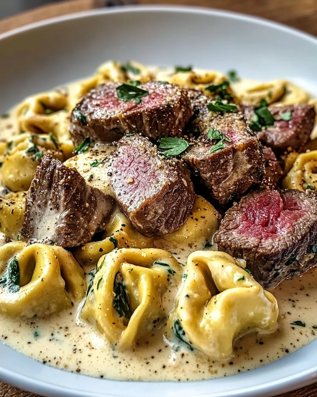 Knoblauch-Steak Tortellini: Cremiges Fest mit Creamhouse Soße