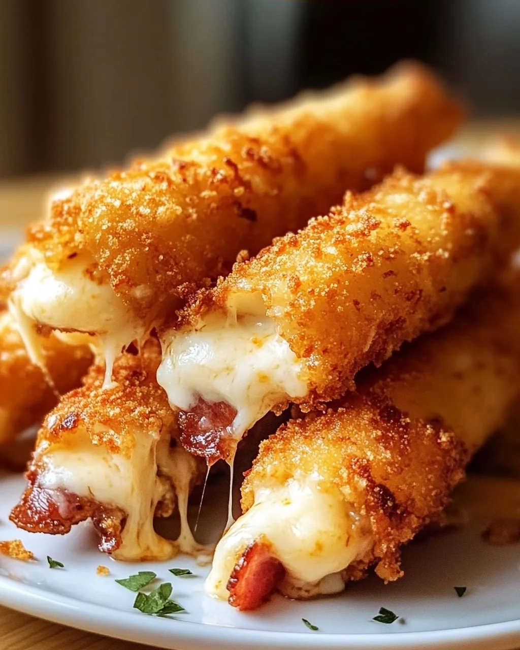Knusprige Beef Bacon Mozzarella Sticks: So einfach & lecker!