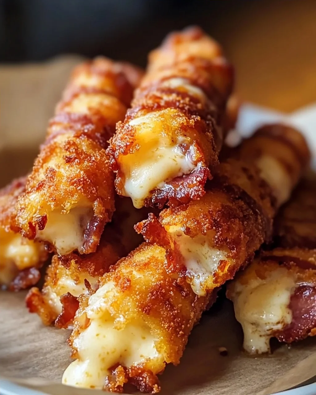Knusprige Beef Bacon Mozzarella Sticks: So einfach & lecker!