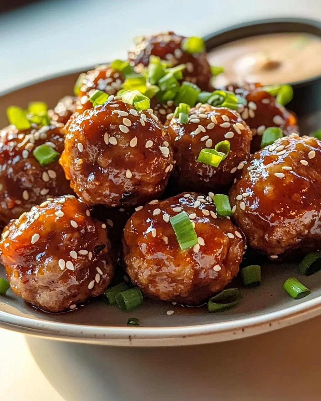Koreanische BBQ-Frikadellen mit scharfem Mayo-Dip