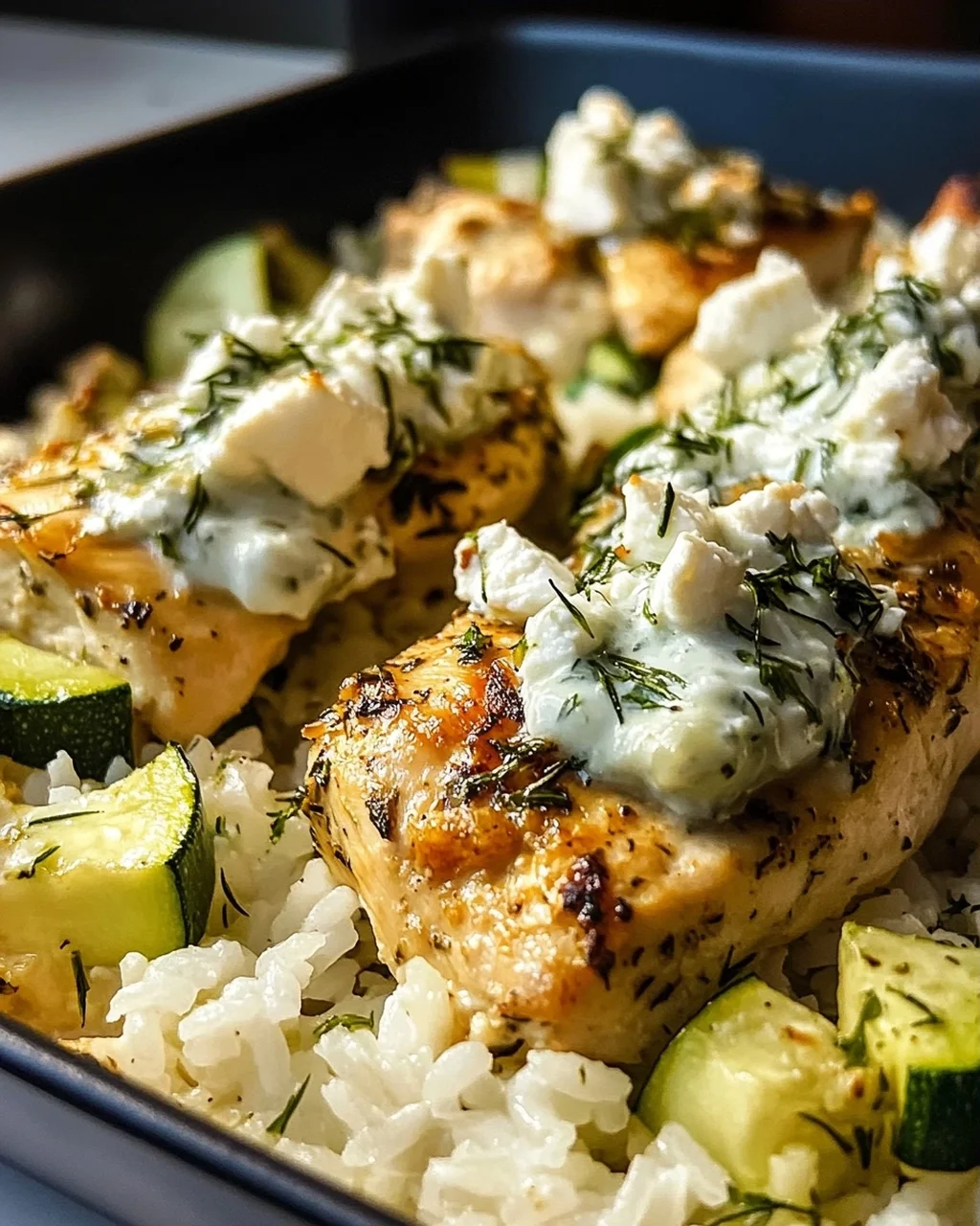 Leckeres Chicken Tzatziki Reis Auflauf Rezept für dich!