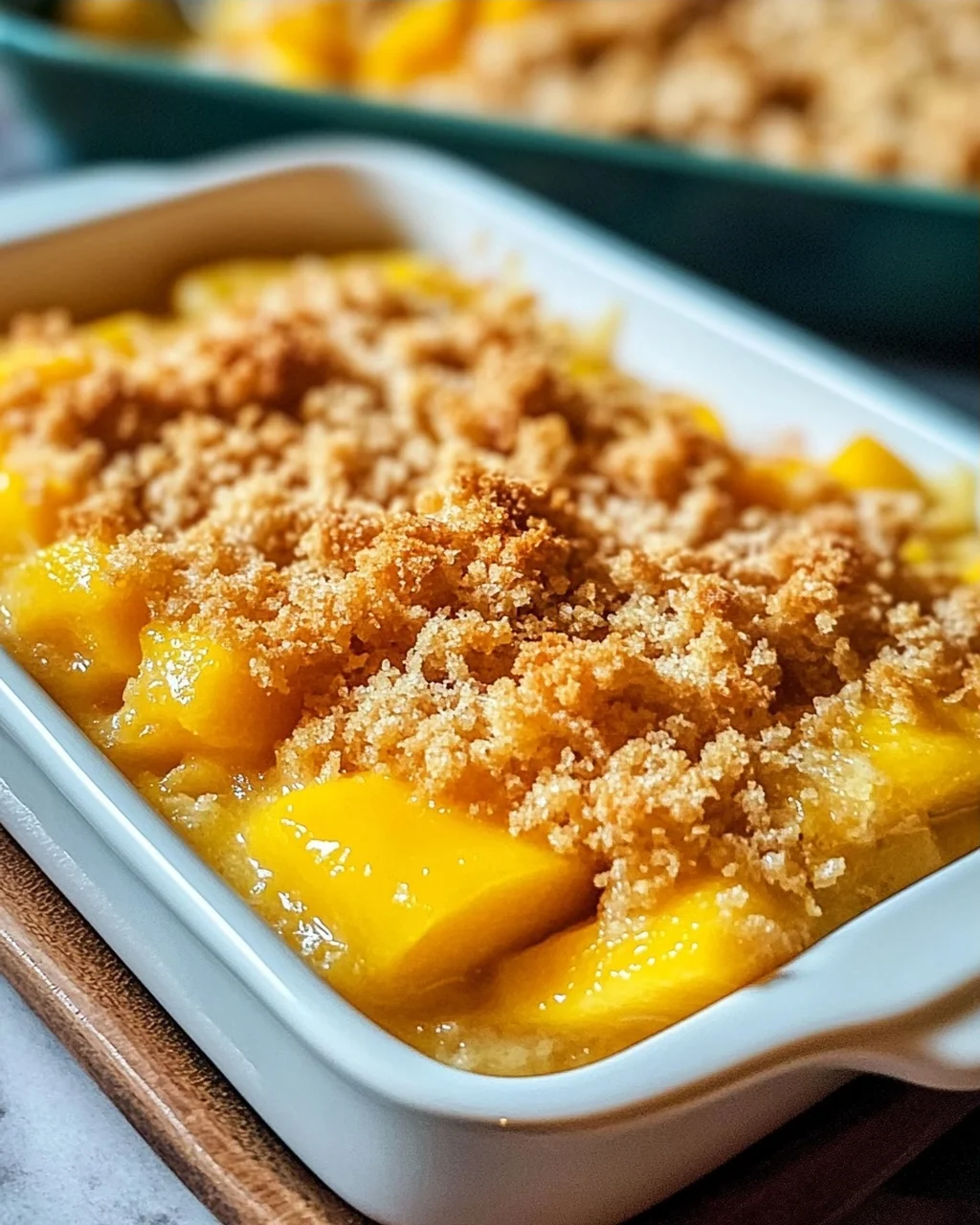 Mango Krümel – Ein veganer Genuss aus dem Ofen