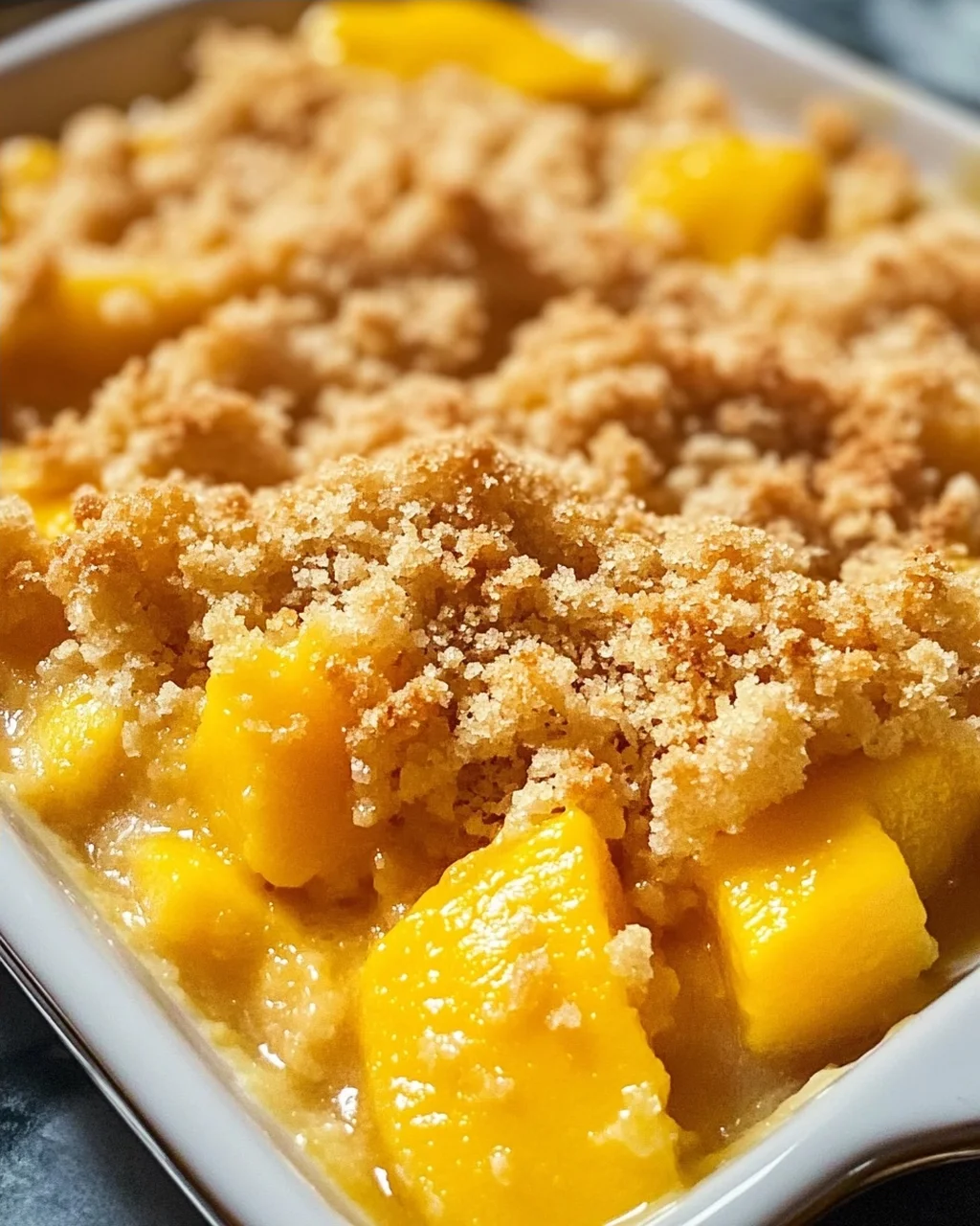 Mango Krümel – Ein veganer Genuss aus dem Ofen
