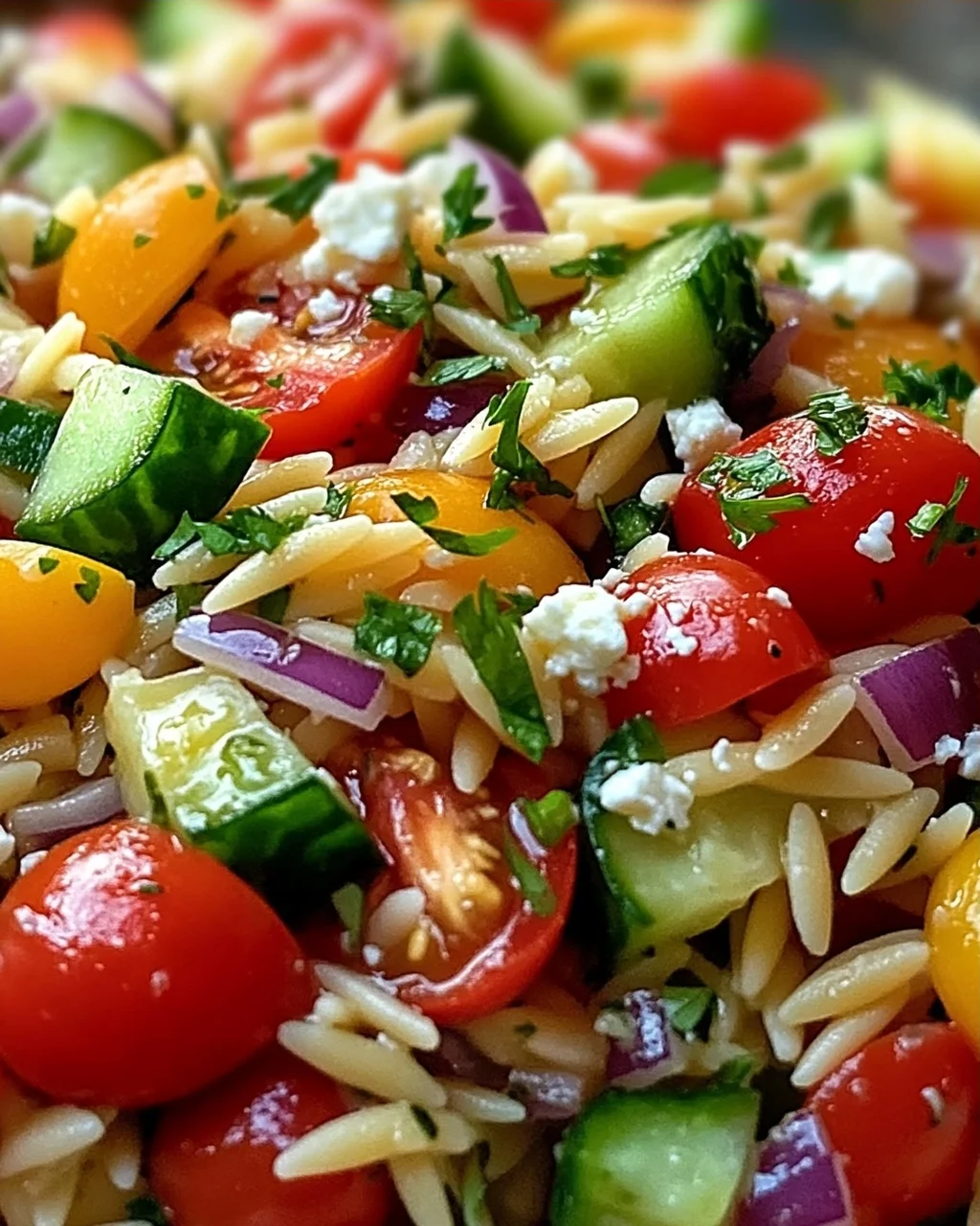 Mediterraner Orzo Salat