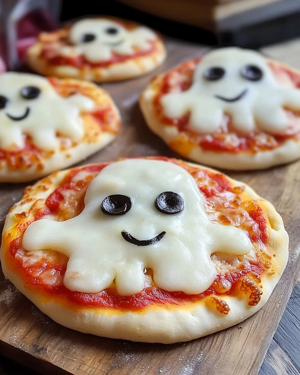 Mini-Geisterpizzas
