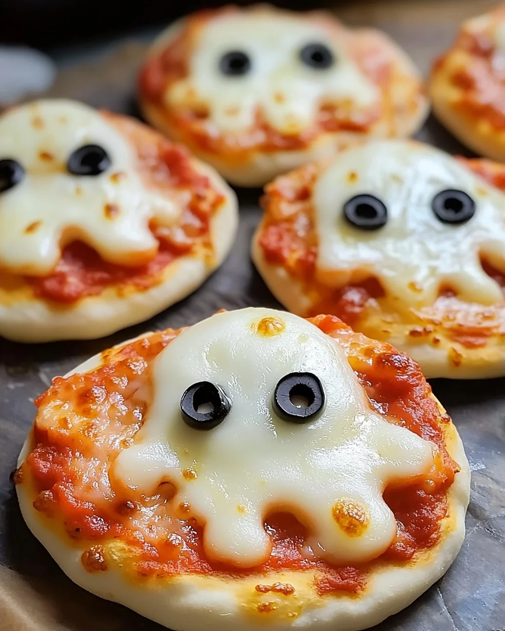 Mini-Geisterpizzas