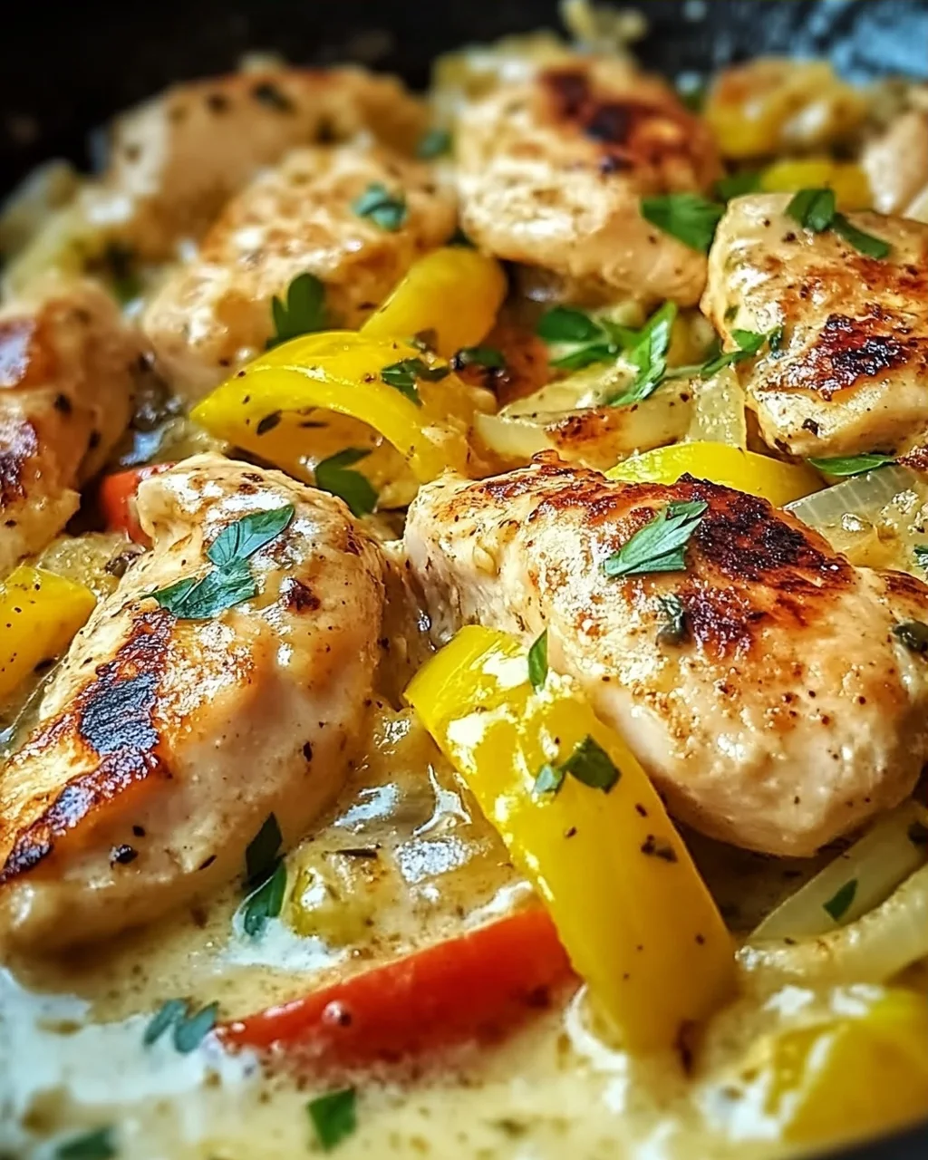 Peperoncini-Hühnchen-Pfanne in 30 Minuten