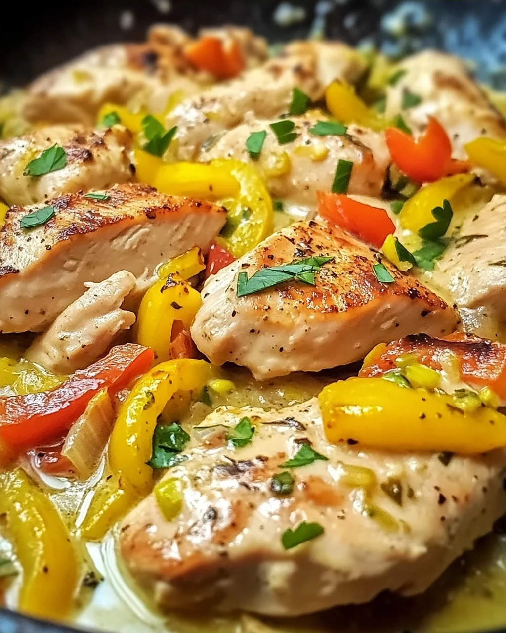 Peperoncini-Hühnchen-Pfanne in 30 Minuten