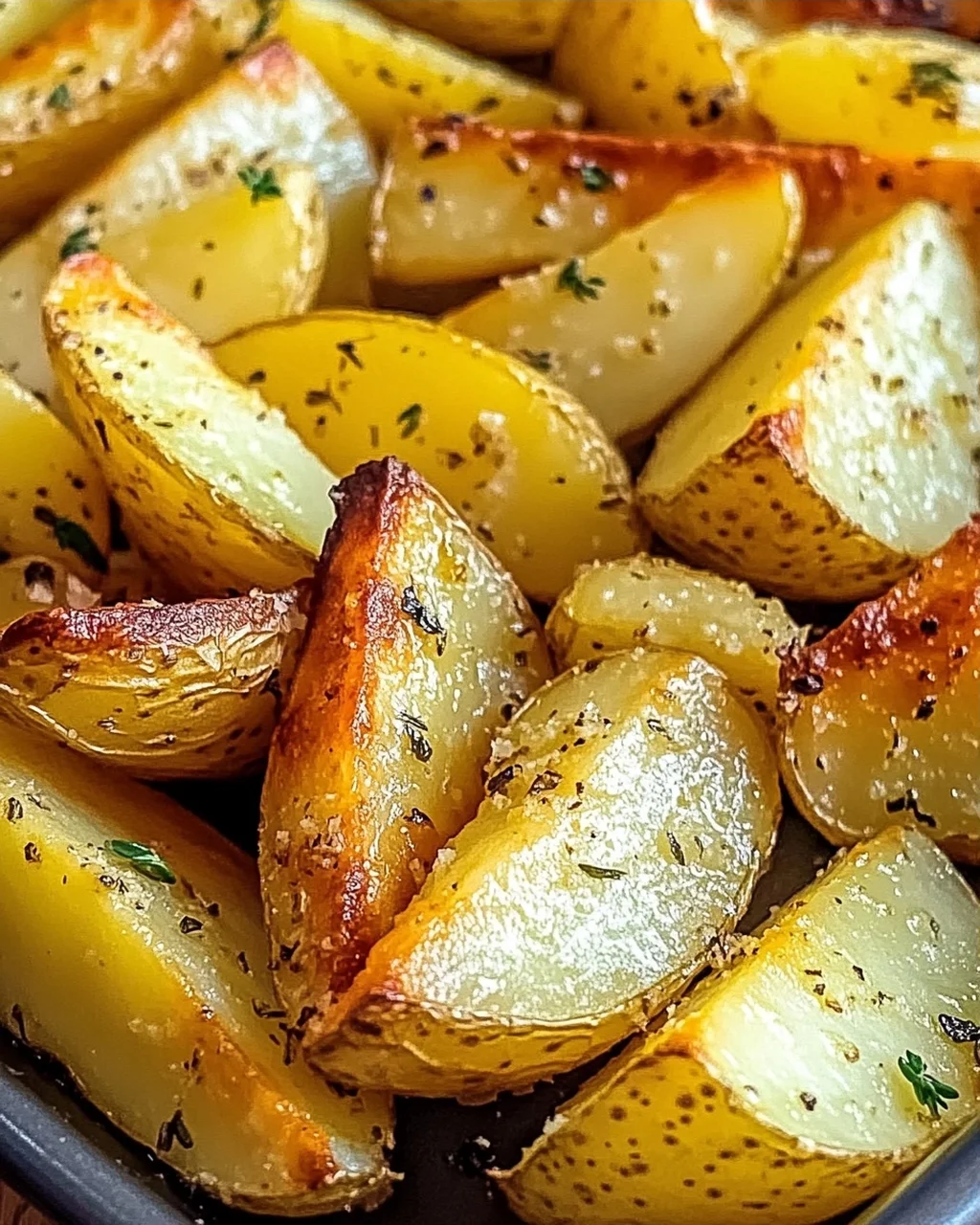 Perfekte knusprige griechische Zitronenkartoffeln genießen