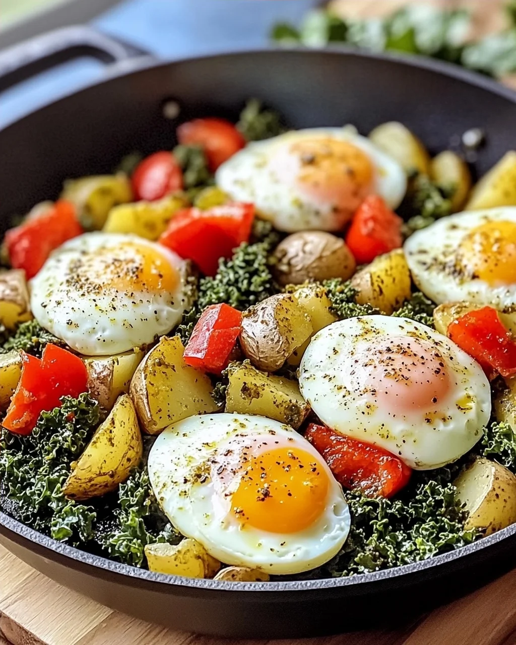 Pesto Eier & Kartoffel Pfanne für schnelle Genussmomente