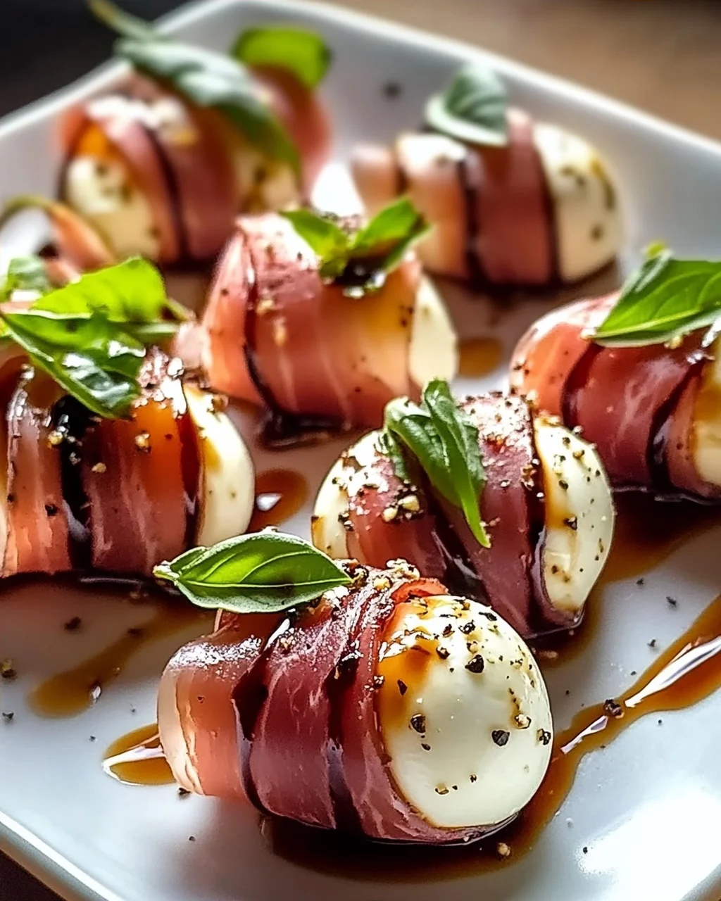 Rinderprosciutto & Mozzarella Bites