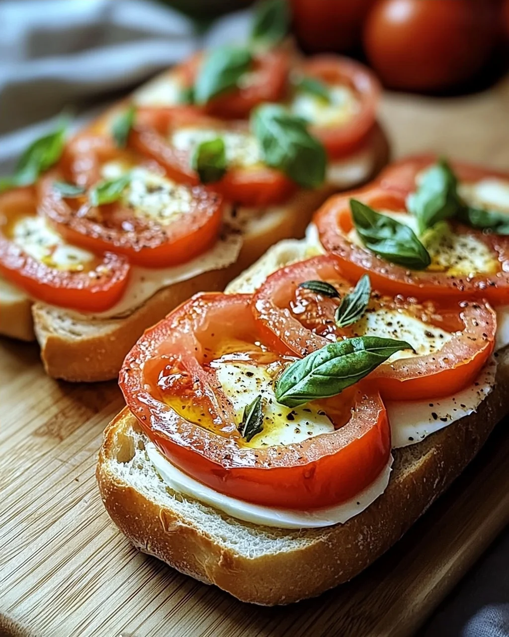Schnelles Tomaten-Mozzarella-Baguette