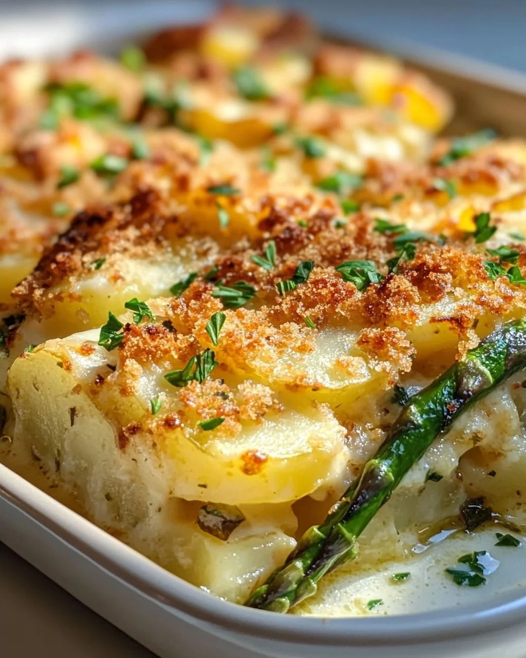 Spargel Kartoffel Auflauf mit Kräutern – Ein Genuss für Feinschmecker!