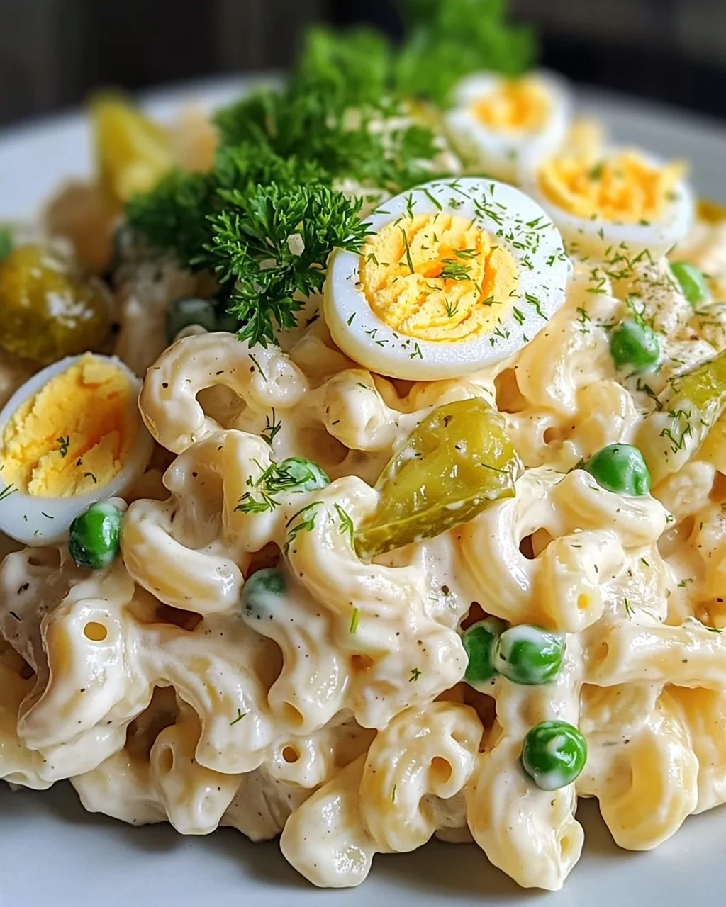 Teufelsei-Makkaroni-Salat
