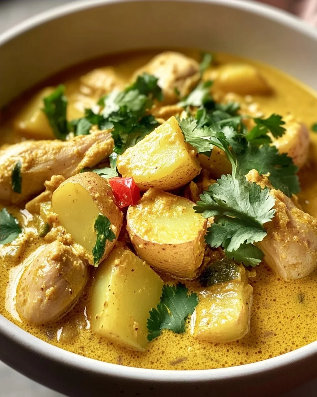 Thai Gelbes Hühnercurry mit Kartoffeln – Exotischer Genuss!