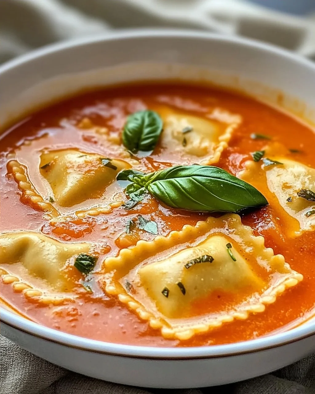 Toskanische Ravioli Suppe für gemütliche Abende