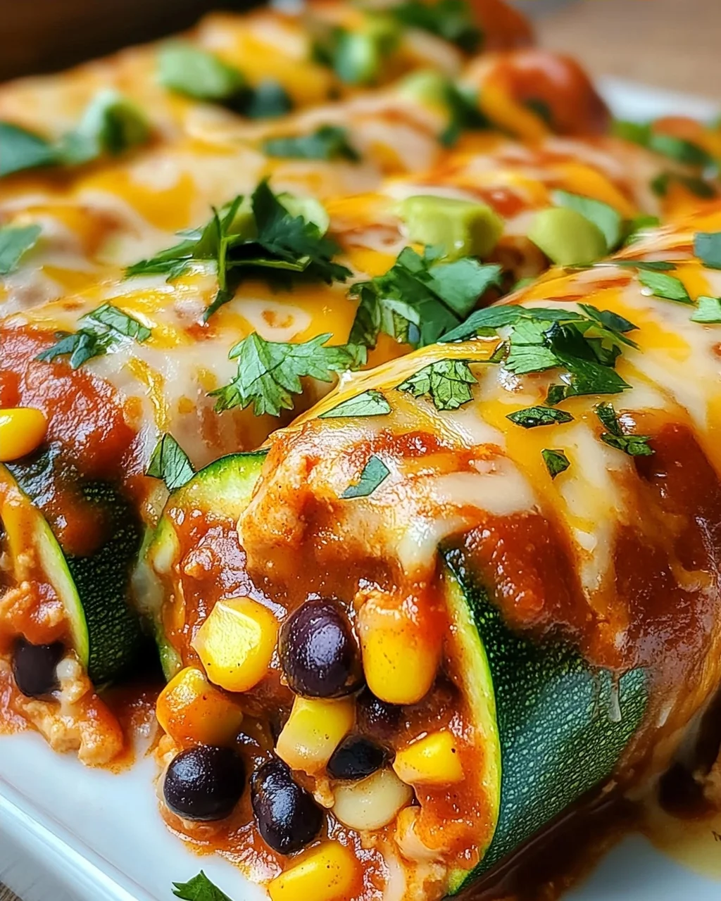 Zucchini Enchilada Roll-Ups