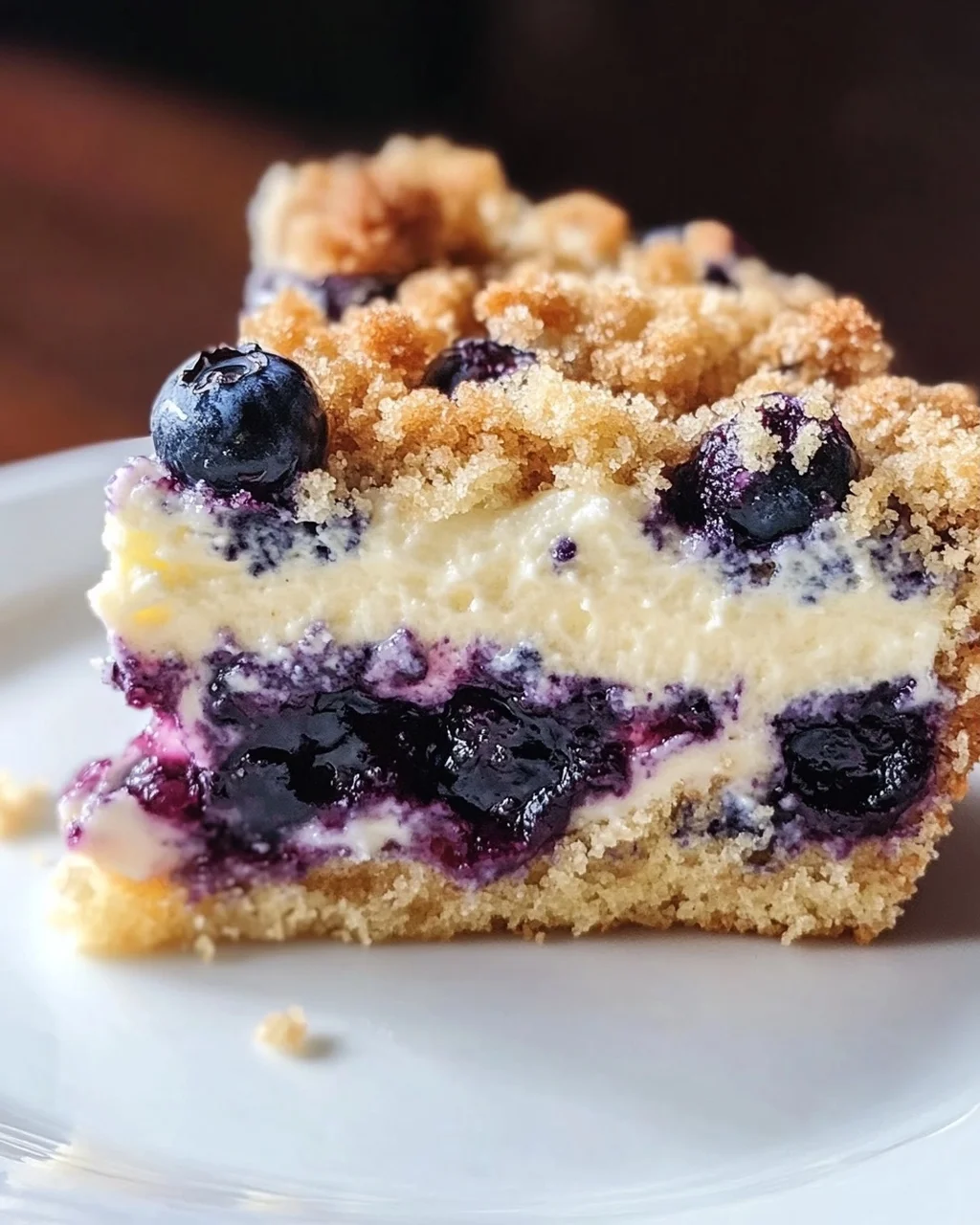 schnelle Blaubeer-Quark-Kuchen mit Streuseln